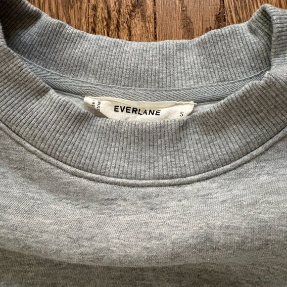Everlane Luxe Fleece Sweatshirt in Vintage Heather Grey - Picture 5 of 5
